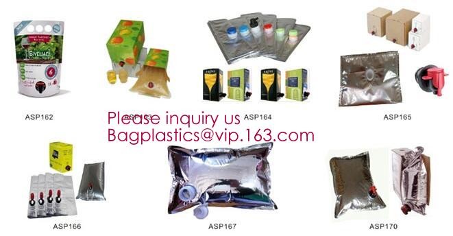 2L 3L 5L plastic valve wine bag in box water dispenser laminated aluminum bib bag in box wine dispenser bag bagease pack
