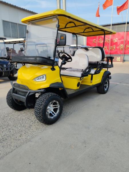 Electric 6 Seater Golf Cart With 72V Battery 30-40 Km/h Speed 70-90 Km Range And