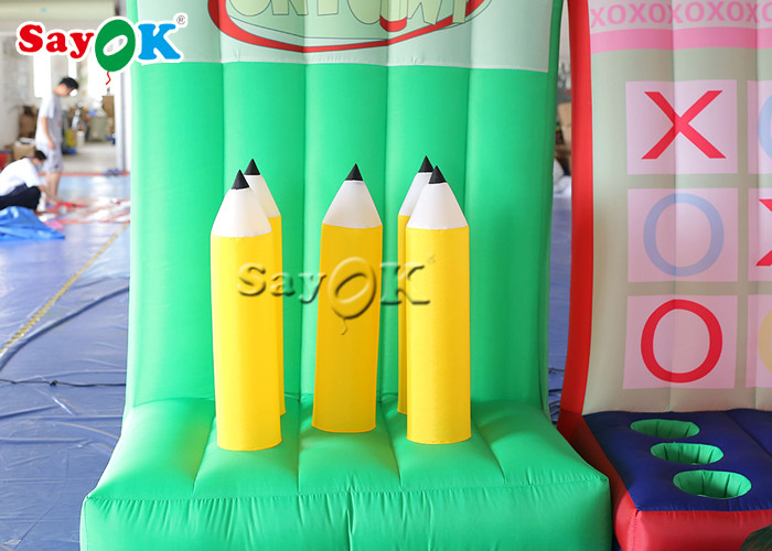 Inflatable Outdoor Games Backyard 4 In 1 Inflatable Pencil Ring Throwing Game