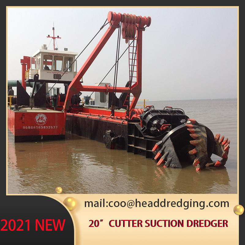 Hydraulic Sand Dredger Vessel ISO9001 Certificated 20 Inch