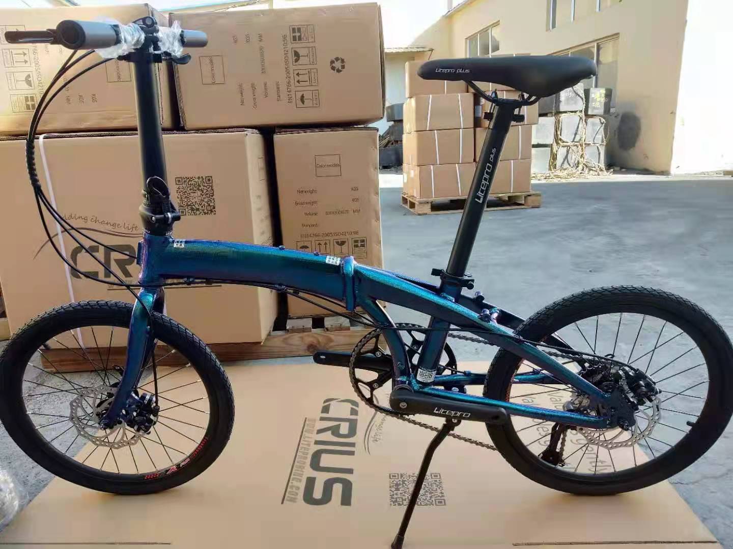 2900g Crius Ultralight Aluminum Alloy Bicycle Frame with V Brake and D Brake Velocity