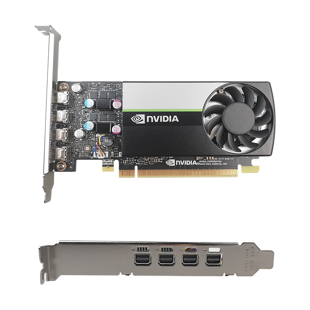 T1000 8GB DDR6 128Bit Professional Graphics Card Up to 160GB/s Memory Bandwidth Mini DP Ports Low Profile GPU