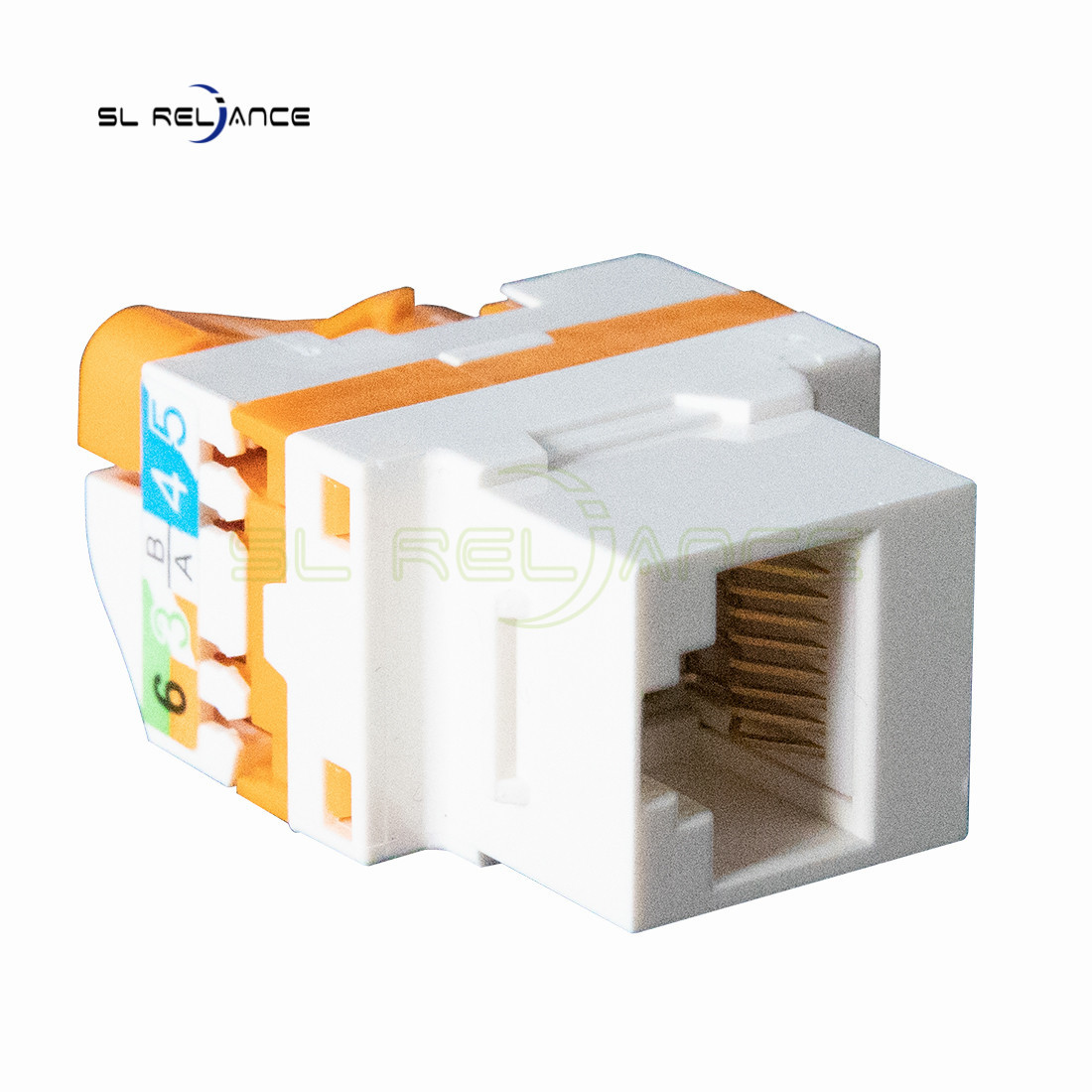 CE ROHS UTP Cat6a Keystone Coupler Rotate Short Rj45 Keystone Connector