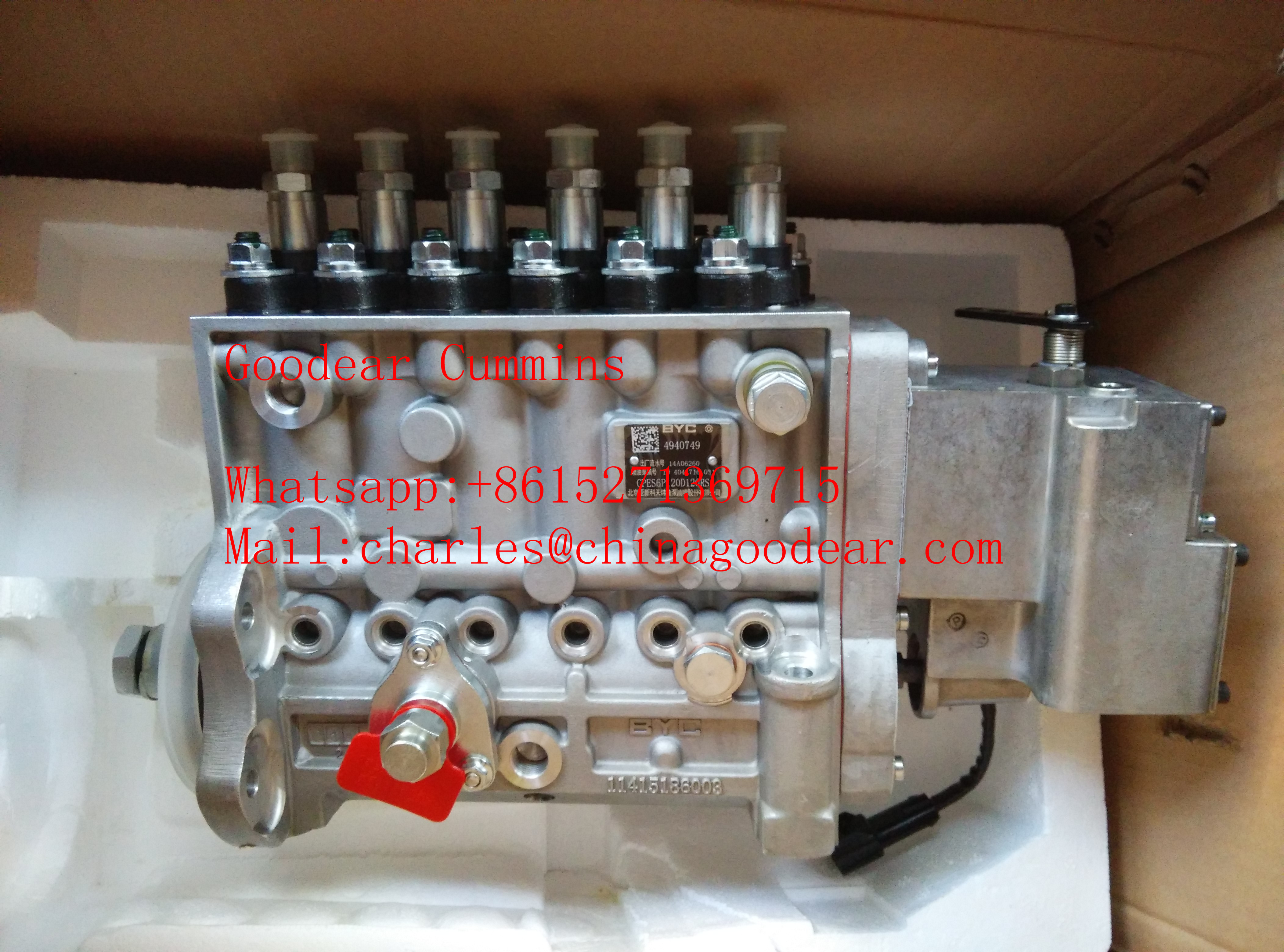 Dongffeng 6CT diesel engine fuel injection pump 4940749