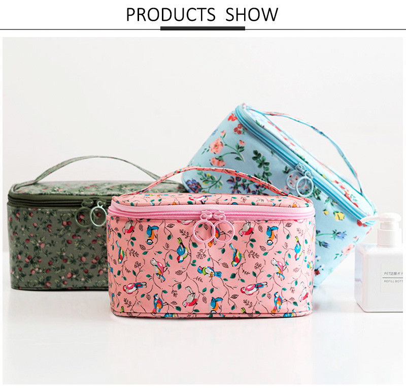 Bulk Large Waterproof Oxford OEM Cosmetic Bag With Logo Custom
