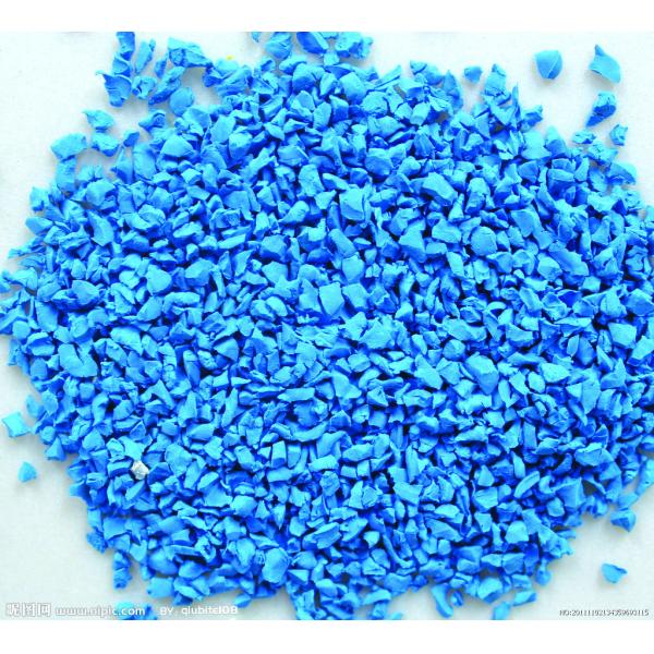Multi Size EPDM Crumb Rubber Blue Granular Rubber Customized For School