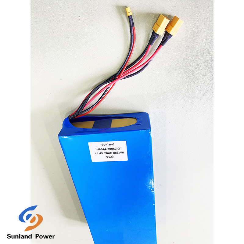Flat INR21700 12S5P 44.4V 20Ah Lithium Ion Battery Pack For Electric Scooter