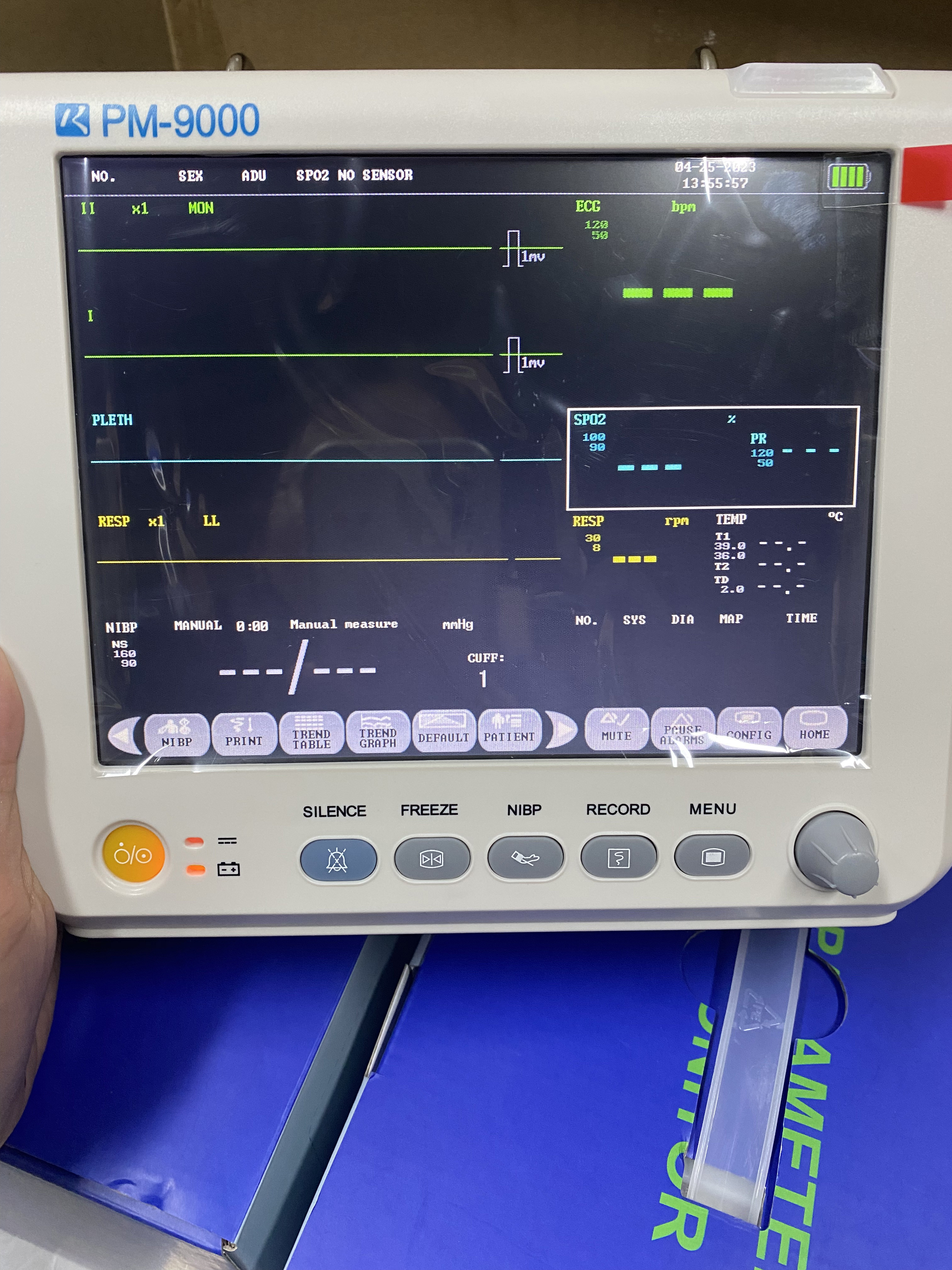 Wireless Multi Parameter Patient Monitor With Audible And Visual Alarm
