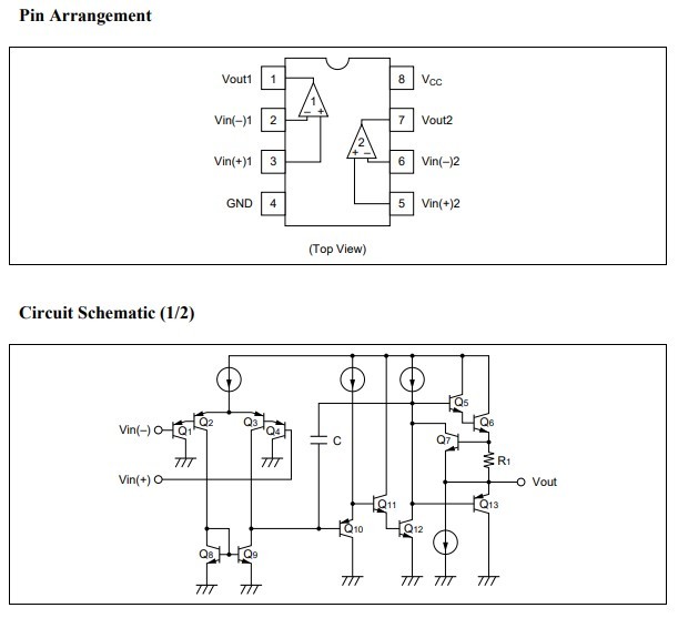 HA17358 Dual Operational Amplifier IC Chips For High Precision Applications