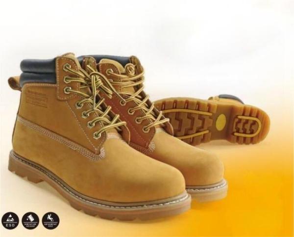 EU36 - 47 Heat Resistant Goodyear Safety Boots Wear Resistant Mid Cut Hiking