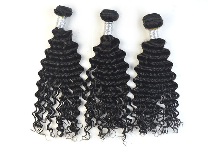 100% Unprocessed Virgin Peruvian Hair Extensions 5A Curly Hair Deep Wave