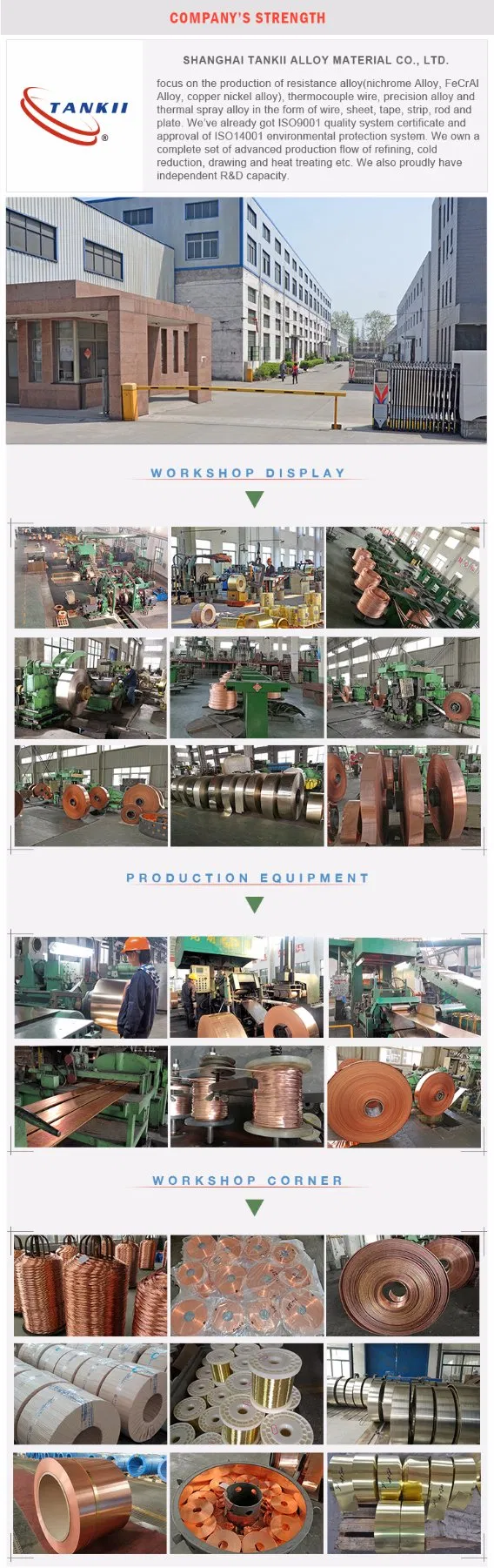 Cucr1zr Alloy Wire(C18140)tankii manufacturing