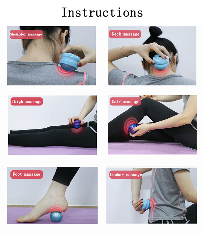 Handheld Cold Massage Roller Ball 54mm For Body / Neck / Face Massage