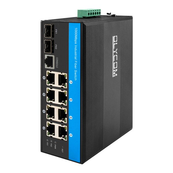 L2 managed network switch Vitesse chipset industrial ethernet switch with 2SFP