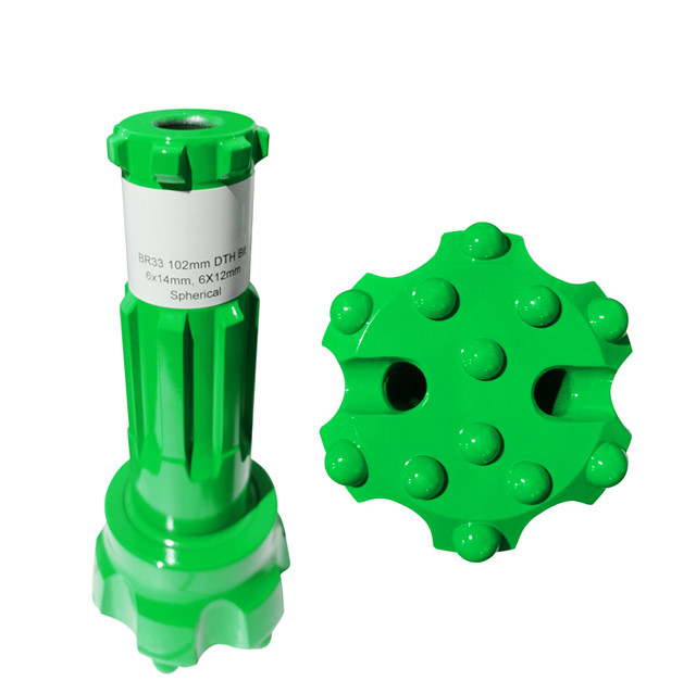 3 Inch High Air Pressure BR33 DTH Drill Bits 102mm For Industrial