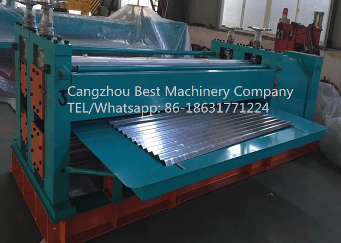 ARC Waves Bending Roofing Sheet Roll Forming Machine Chain / Gear Box Driven System