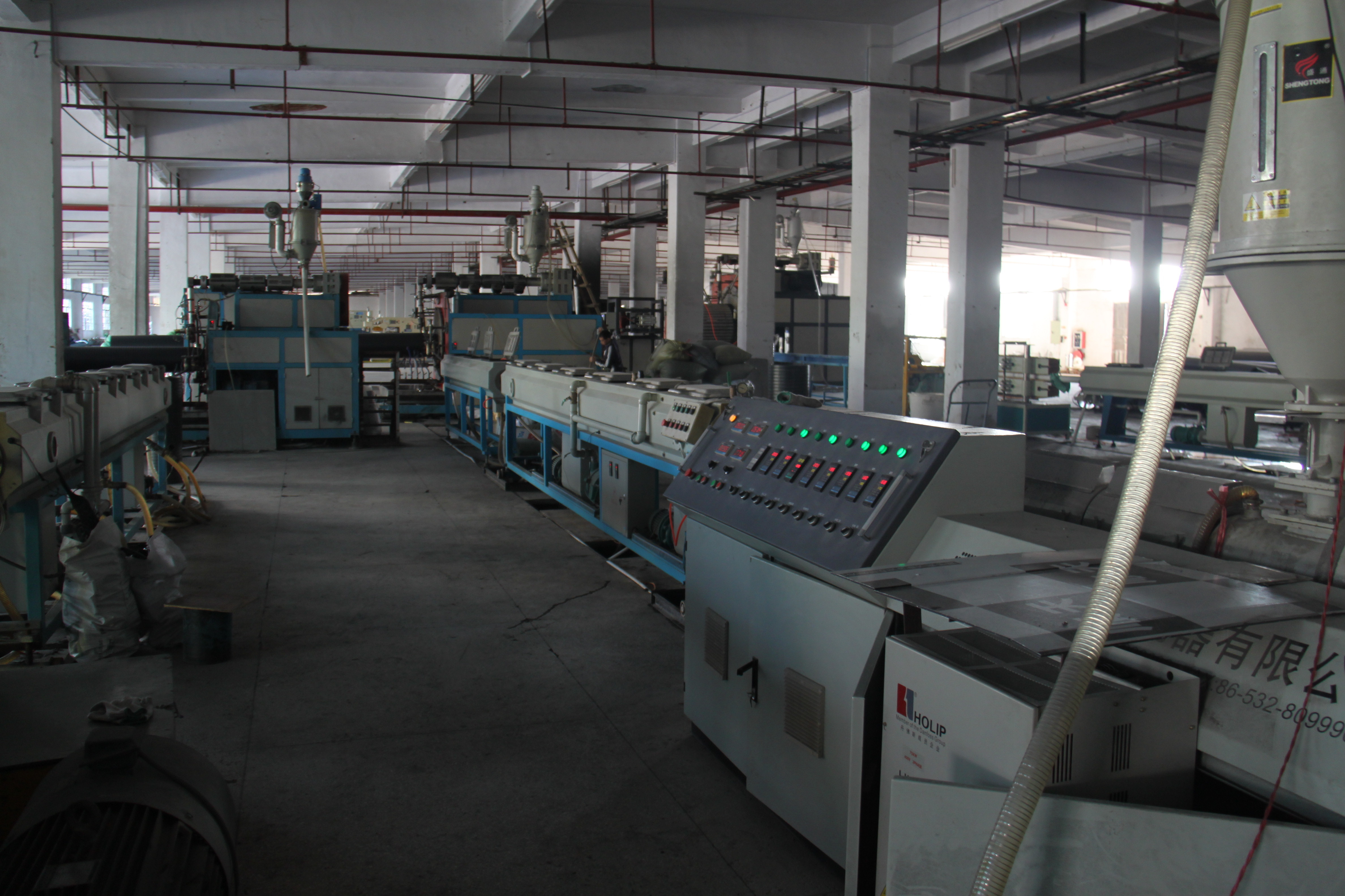 HDPE Hollow Structure Wall Spiral Pipe Plastic Extruder Extrusion Line