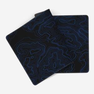 Smooth Surface Custom Blue Line Design Mouse Pad for Computer Accessories