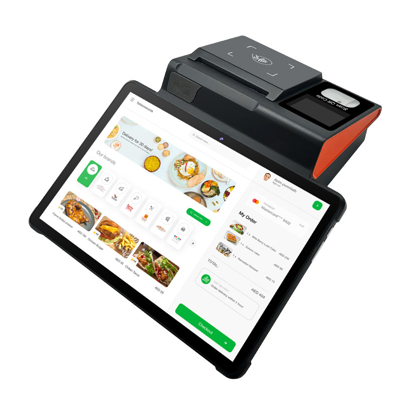 11 Inch Android 12 POS Terminal with 6400mAh Battery and NFC Manufactures