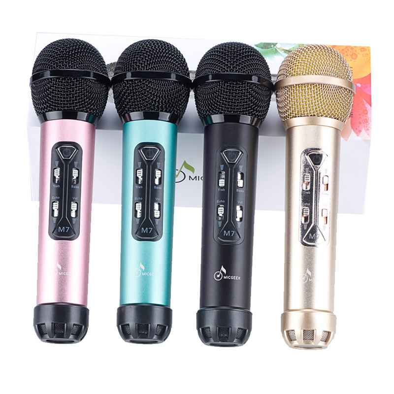 2017 new USB Microphone KTV Karaoke Handheld Mic Speaker Wireless Microphone