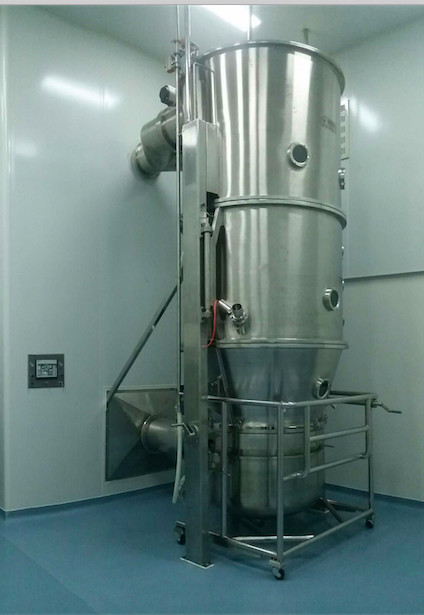 Fluid Bed Dryer 160-240Kg/Batch 0.4-0.6Mpa PLC Control Touch Screen FL-200