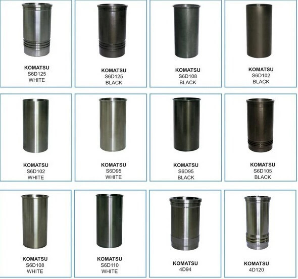 JTP / YJL Engine Cylinder Liner For Mitsubishi 6D20 ME051153 125.0mm Diameter