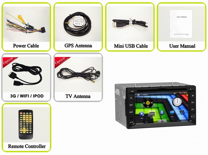 Universal car radio with bluetooth RDS gps smart TV media player OCB-2615