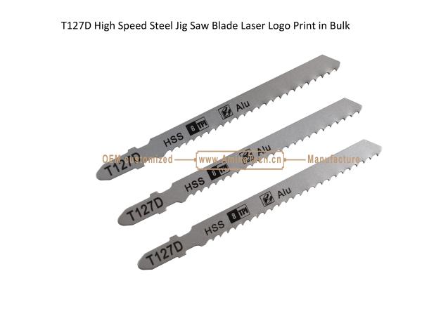 T127D High Speed Steel Jig Saw Blade Laser Logo Print in Bulk size:100mmx8x8T,