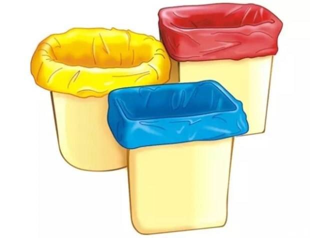 Disposable HDPE Plastic Pedal Waste Bin Liners / Garbage Bin Liners Multi Colored