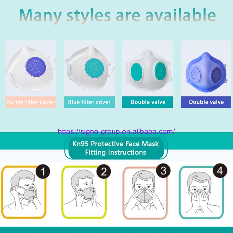 Public Place 3D Disposable Protective Face Mask With Breather Replaceable Filter