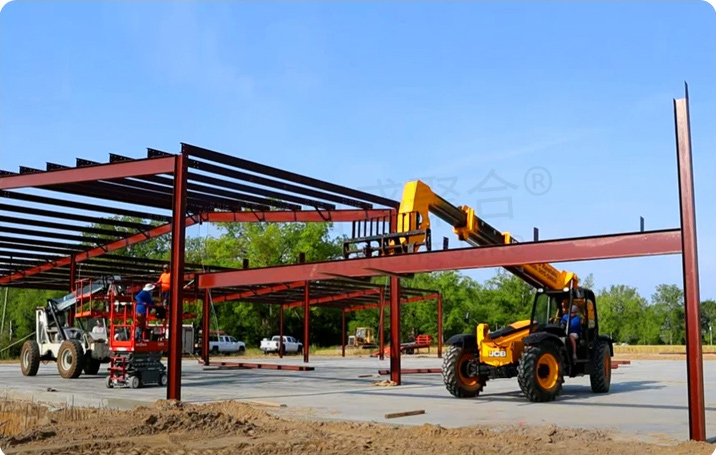 Light Prefab Building Steel Structure Workshop with C.Z Shape Steel Channel Purlin Made