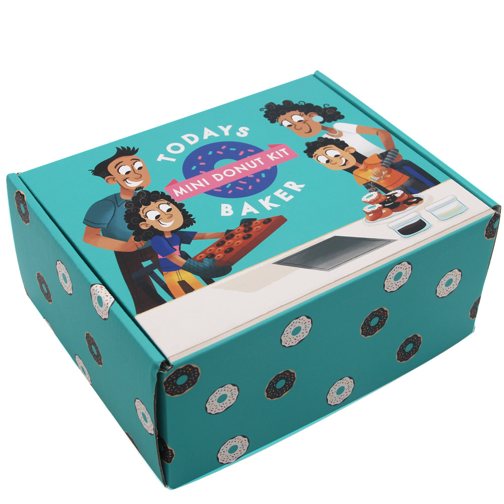  Custom Printing Doughnut Packing Box Donut Paper Box Packaging With Logo Manufactures