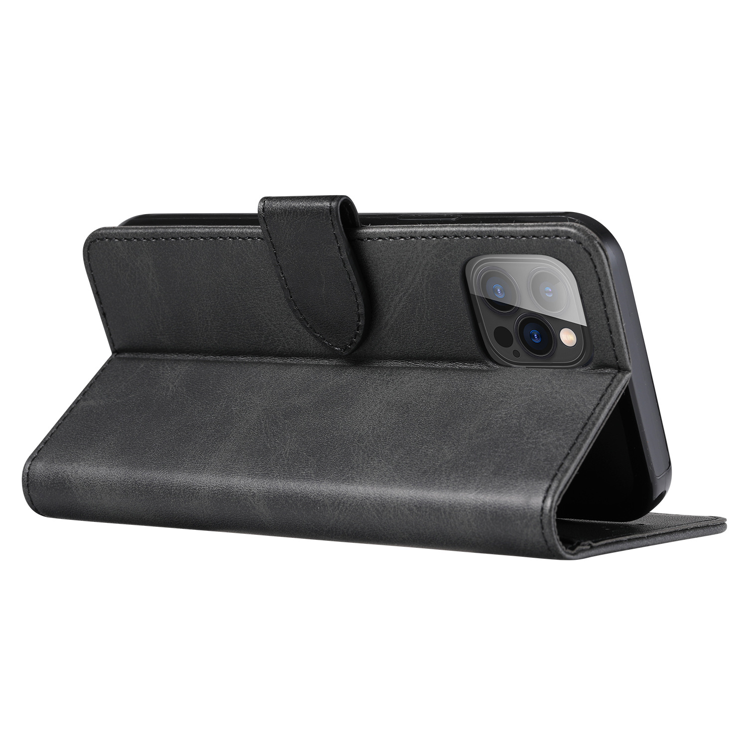 0.07kg Luxury Design Style Flip Leather Phone Case for Iphone 14 Smartphone Full Cover