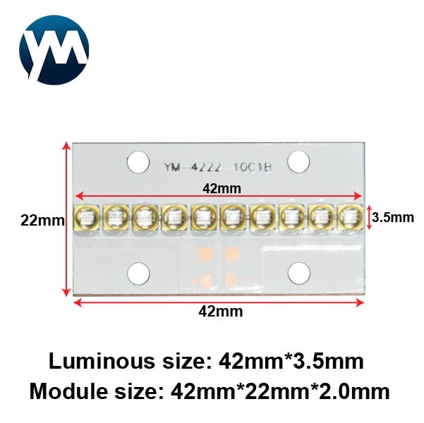 365nm 385nm 395nm 405nm Smd UV Light Module 4222 30W For Printing Industry