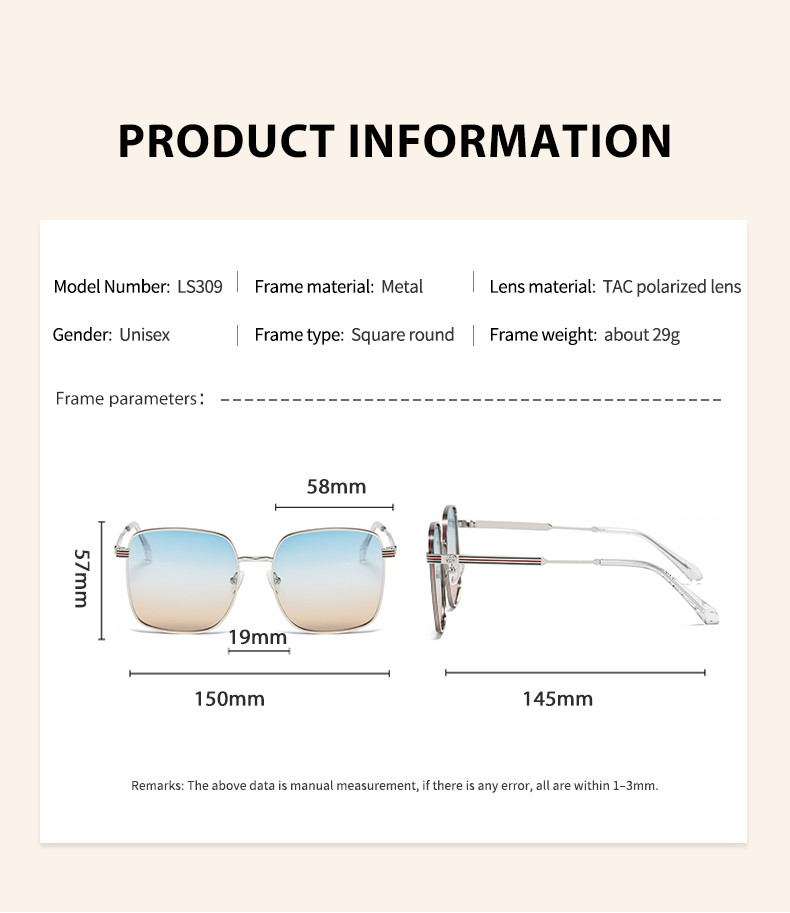 Metal Frame Polarized Ladies Sunglasses Triacetate Lenses Durable