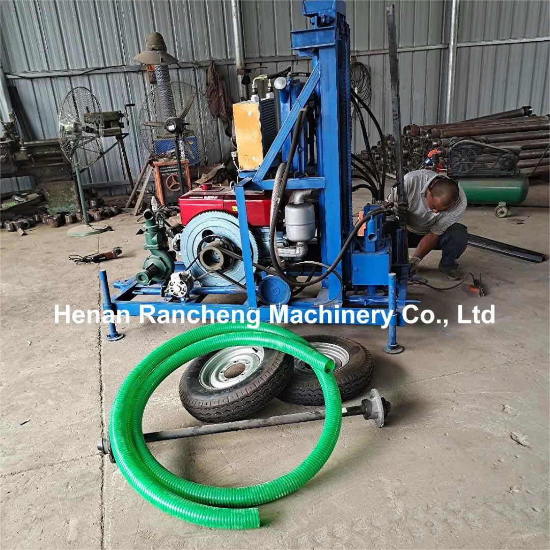 150m Deep Hydraulic Water Drilling Machine With Percussive And Rotating Type