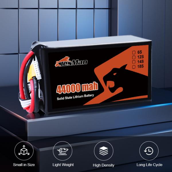 New Arrival Smart Drone Battery 44000mah Lipo Battery 22.2V 10C agricultural