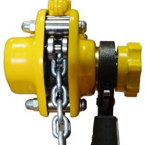 Light and Small Lever Hoist with End Supporting Hook Tongue Structure for Safe
