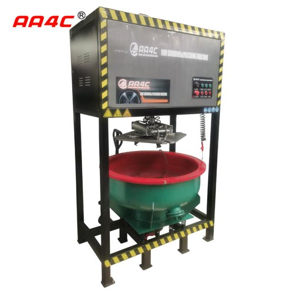 AA4C Upright Alu Rim Polishing Machine With Shaking Barrel Full Automatic Rim