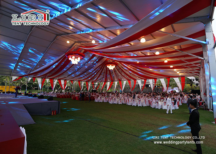 Aluminum And PVC Frame PVC Hajj Tent / Multi - Functional Structure Ramadan Tent