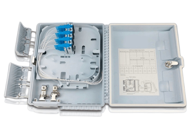 16Port Fiber Optic Terminal Box SC/LC/ST/FC LGX PLC SM/MM Wall-Mount