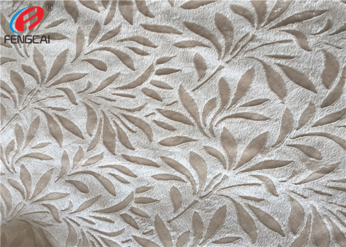 Flower Embossed Crushed Velour Fabric Sofa Velvet Upholstery Fabric For Home Textile