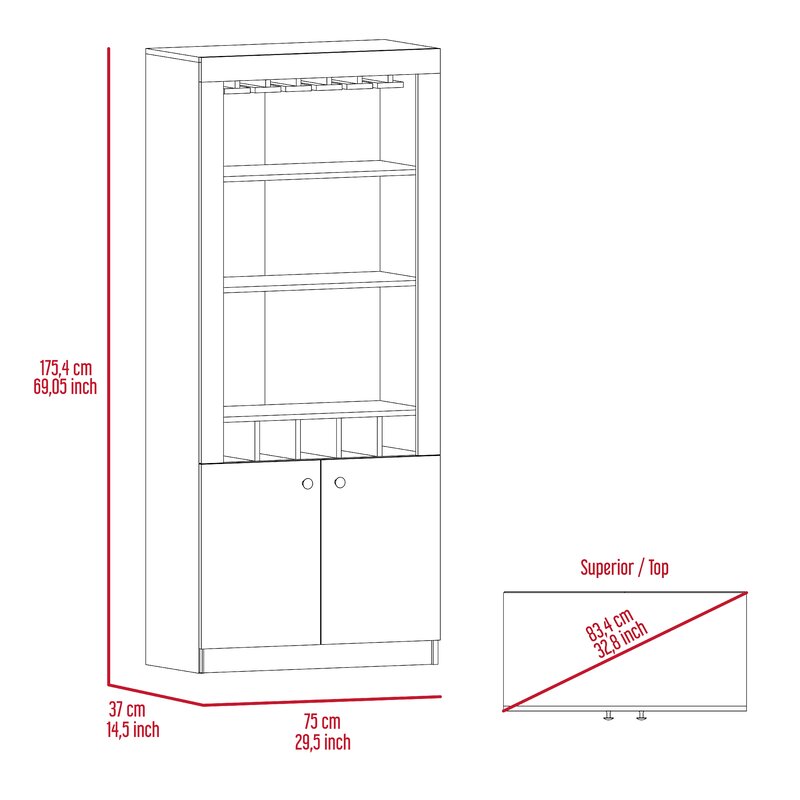 Industrial Bar Corner Wine Rack Cabinet With Wooden Shelves Wall Mounted Design