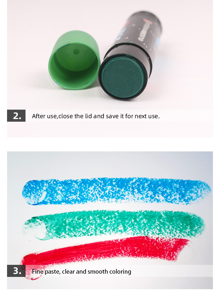 Non Toxic 60G Durable Waterproof Animal Marking Stick with Green Color