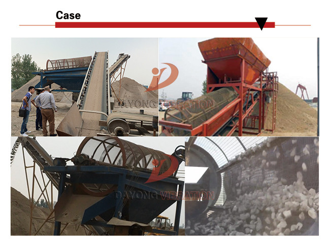 Circular Rotating Slurry Trommel Screen Sifte / Vibrating Screen Machine