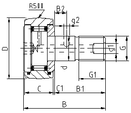 High Precision CFE 16 VUUR CFE 16 VBUUR CFE16VBR CAM Driven Bearing Single Row P5
