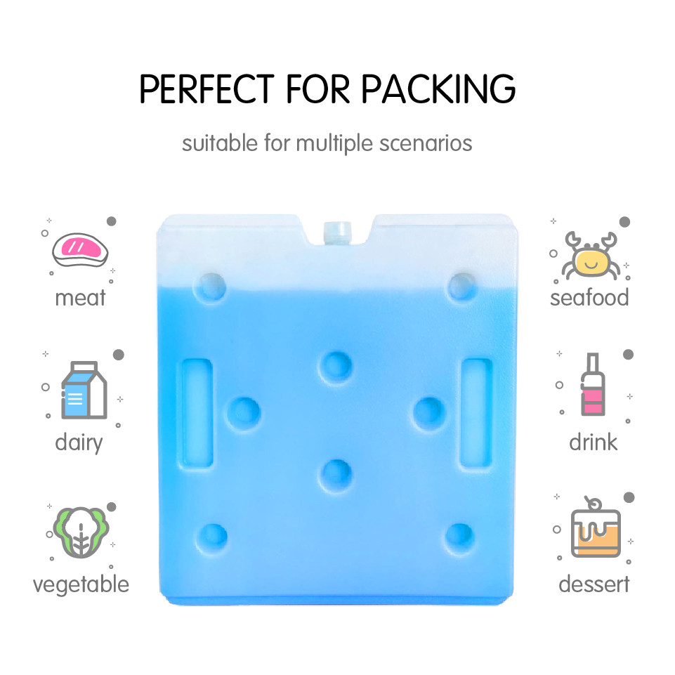 Rigid Plastic Cooler Gel Packs Non Toxic Reusable Ice Pack Cooler