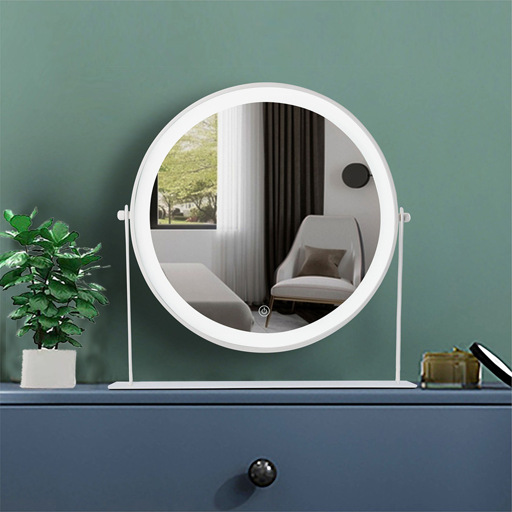 Compact Handheld LED Cosmetic Vanity Dressing Mirror For Makeup Individual Carton Packing