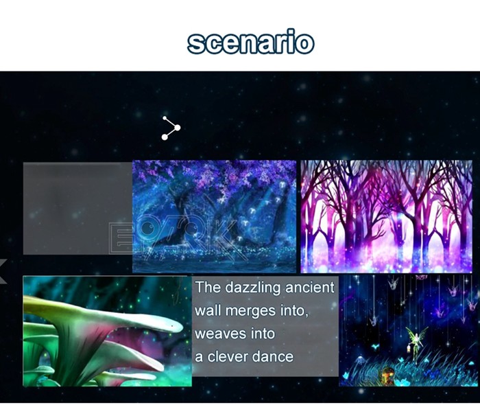 USB Dongle Amusement Game Machines Immersive Sea Of Flowers Dual Channel AR Interactive Touch Screen Painting