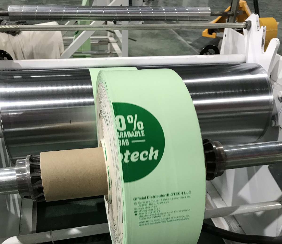 PBAT Degradable Compostable Bin Liners For Garbage Kitchen